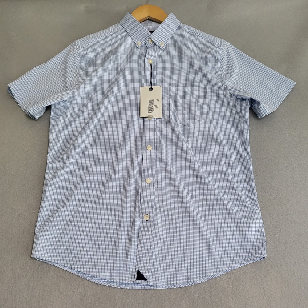 NWT UNTUCKit Arcole Short Sleeve Button Down Performance Shirt Slim Fit Men's M
